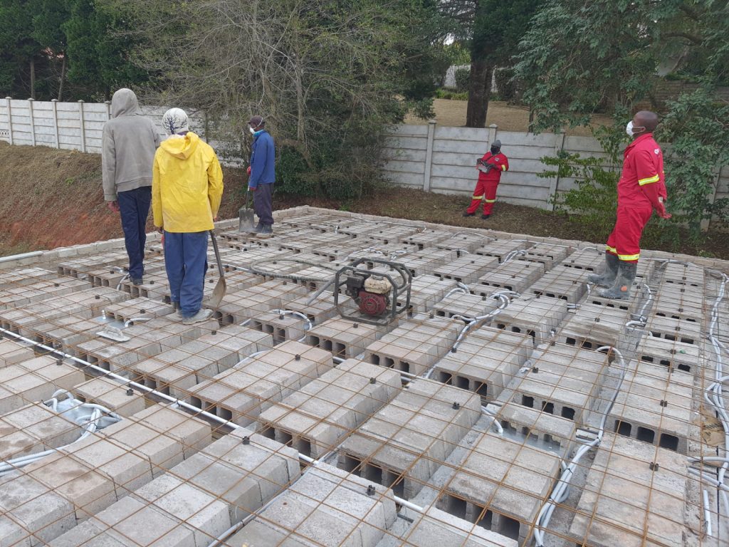 Pre-cast Cement Block Beam Suspended Flooring System