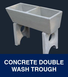 Precast Concrete Double Wash Trough